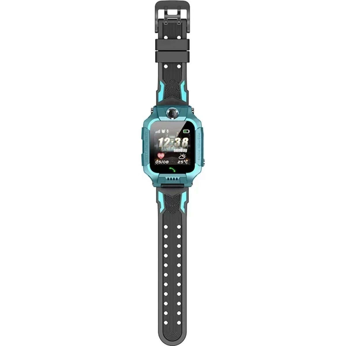 Παιδικό Smartwatch με Καουτσούκ/Πλαστικό Λουράκι Τιρκουάζ Q19 Flip 9102120005 - Image 4