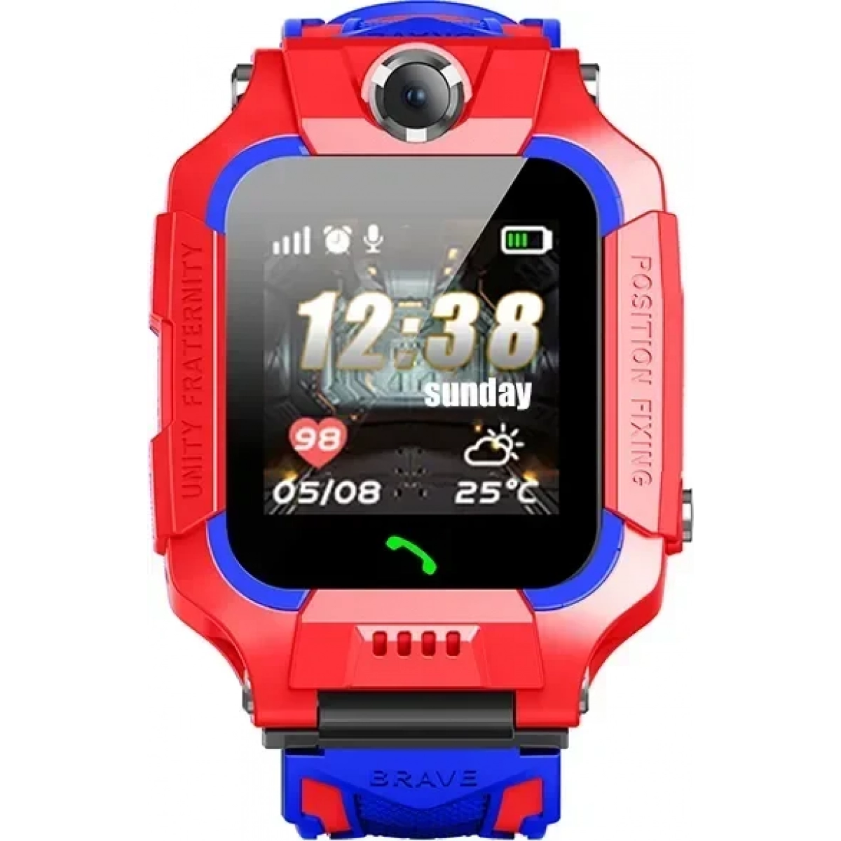 Παιδικό Smartwatch με GPS και Καουτσούκ/Πλαστικό Λουράκι Κόκκινο Q19 Flip 9102120007 - Image 7