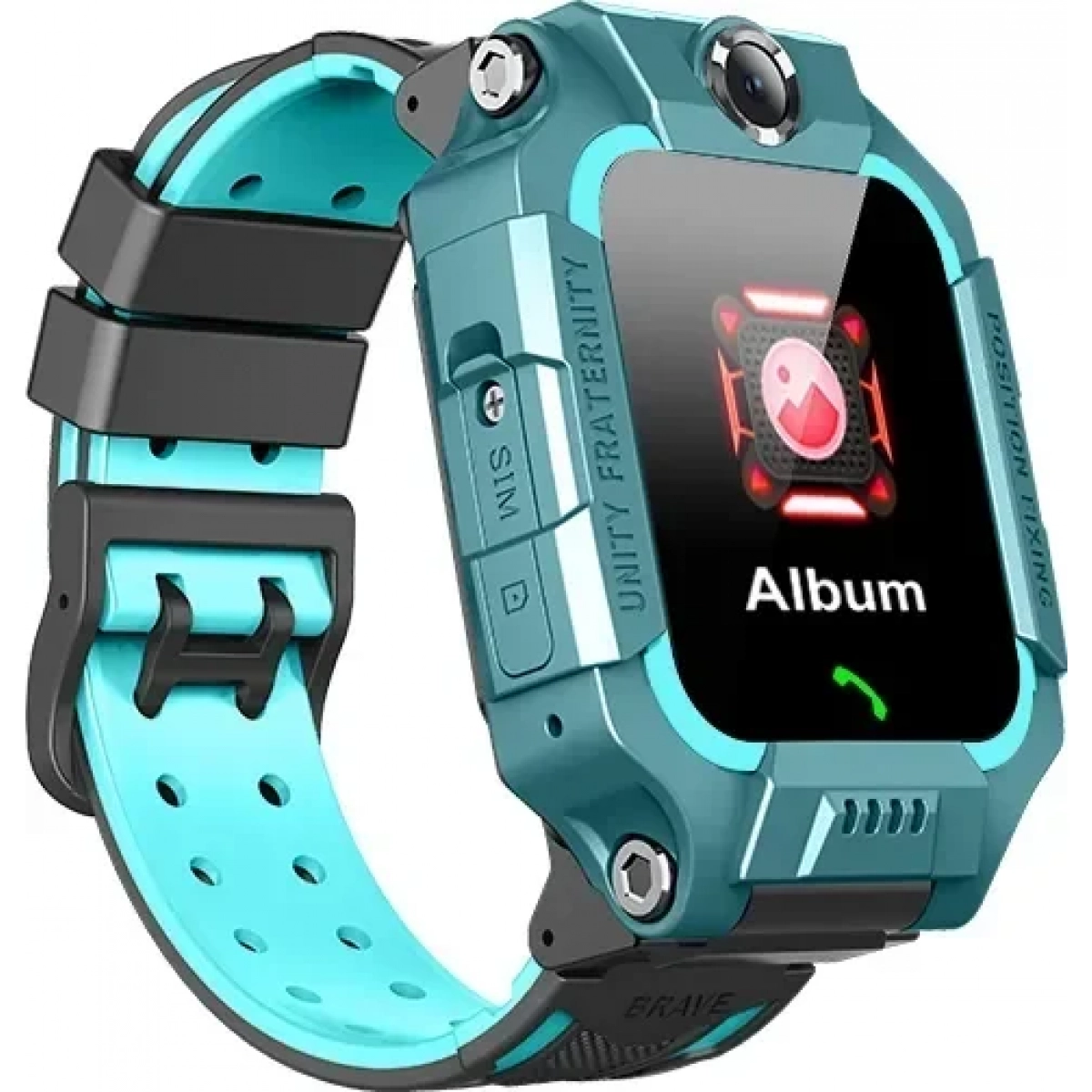 Παιδικό Smartwatch με Καουτσούκ/Πλαστικό Λουράκι Τιρκουάζ Q19 Flip 9102120005 - Image 6