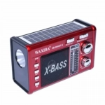 XB-864 Φορητό Ραδιόφωνο Ηλιακό με Bluetooth Κόκκινο