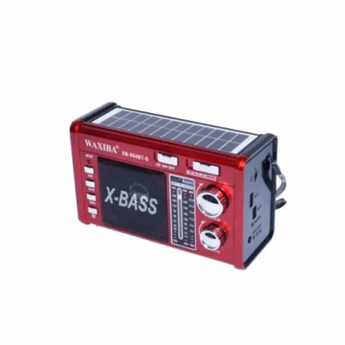 XB-864 Φορητό Ραδιόφωνο Ηλιακό με Bluetooth Κόκκινο