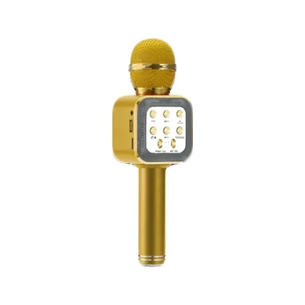 WSTER Ασύρματο Μικρόφωνο Karaoke WS-1818 σε Χρυσό Χρώμα