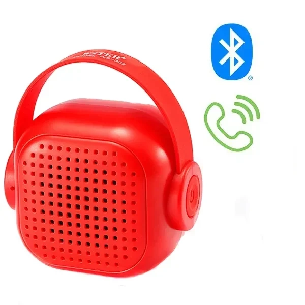 WSTER WS-302 Ηχείο Bluetooth 3W Κόκκινο