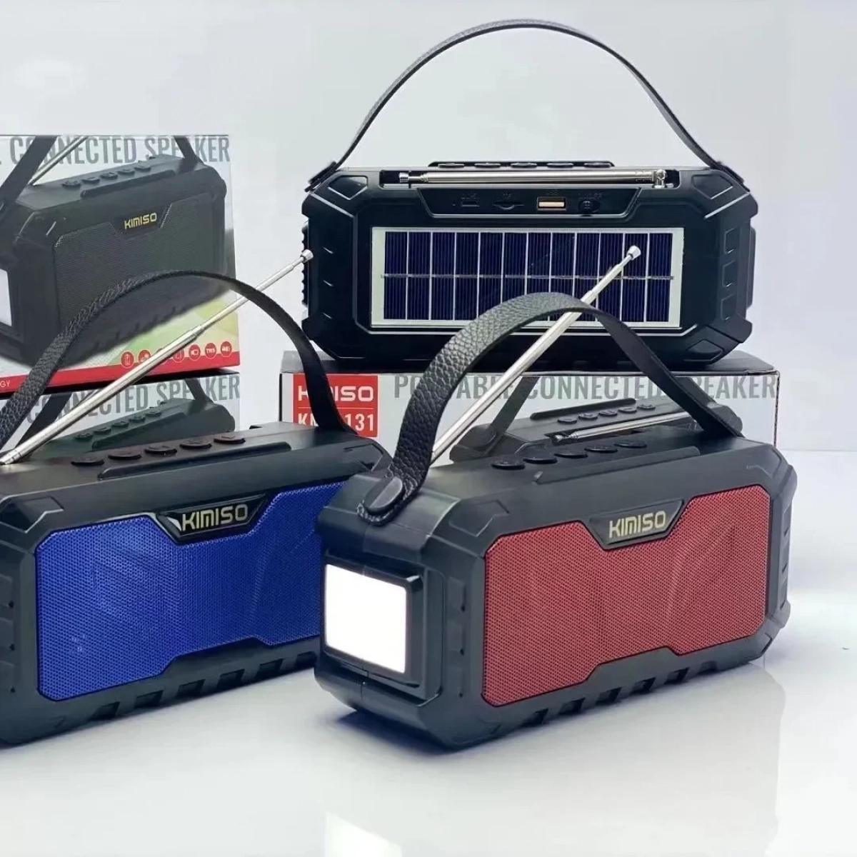Kimiso KMS-131 Ηχείο Bluetooth 20W με Ραδιόφωνο Red