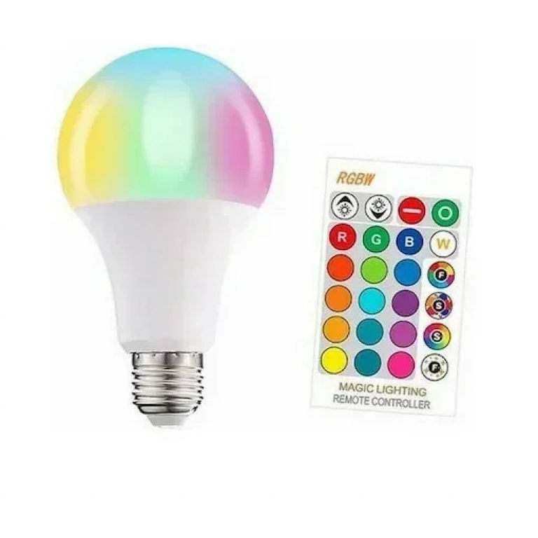 Λάμπα LED για Ντουί E27 RGB 900lm 013548