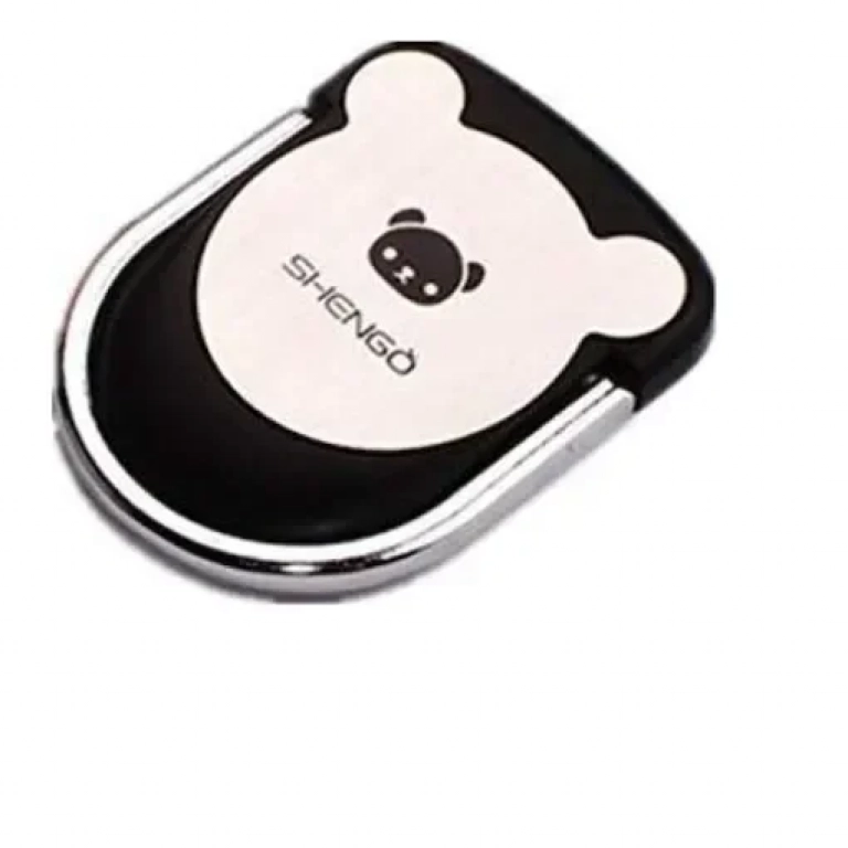New Bear Ring Stand Holder Μαύρο
