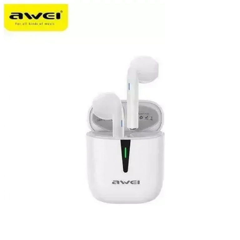 Awei T21 Earbud Bluetooth Handsfree Λευκό