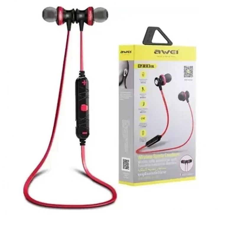 Awei B923BL In-ear Bluetooth Handsfree Κόκκινο