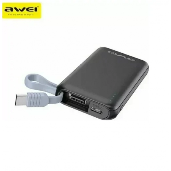 Awei P1K 3000mAh Μαύρο