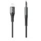 Awei CL-116L USB 2.0 Cable USB-C male - 3.5mm male Μαύρο 1m