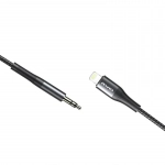Awei CL-116L Braided 3.5mm to Lightning Cable Μαύρο 1m