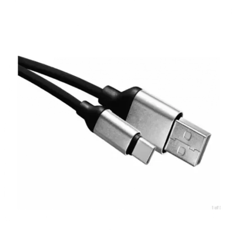 Awei Regular USB 2.0 Cable USB-C male - USB-A male Μαύρο 1m (SM7025BL)