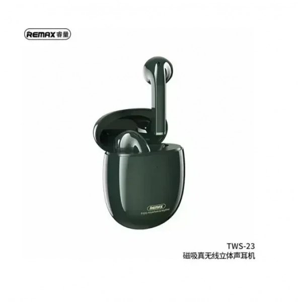 Remax TWS-23 Earbud Bluetooth Handsfree Πράσινο