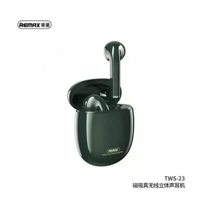 Remax TWS-23 Earbud Bluetooth Handsfree Πράσινο