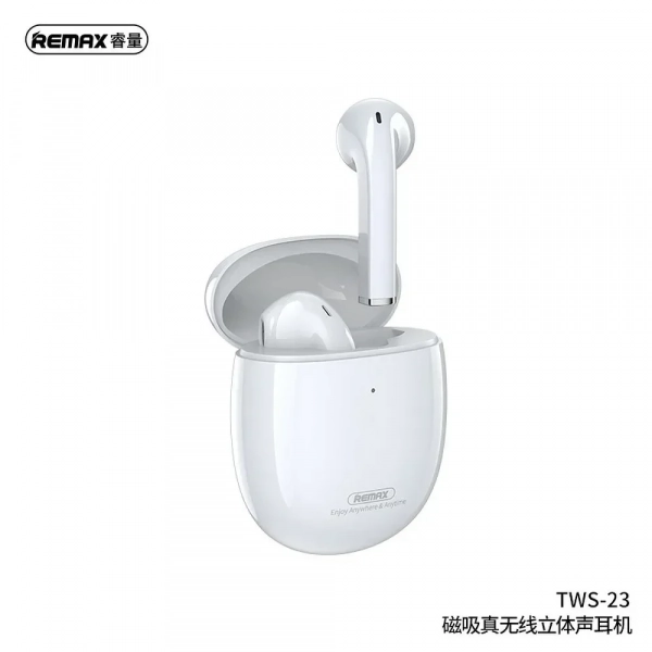 Remax TWS-23 Earbud Bluetooth Handsfree Λευκό