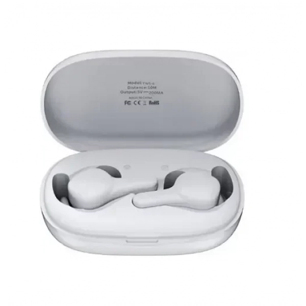 Remax TWS-6 In-ear Bluetooth Handsfree Λευκό