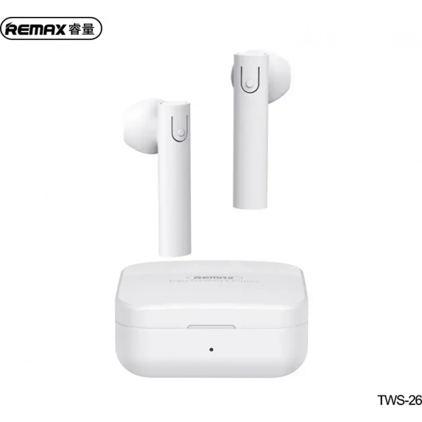 Remax TWS-26 Earbud Bluetooth Handsfree Λευκό