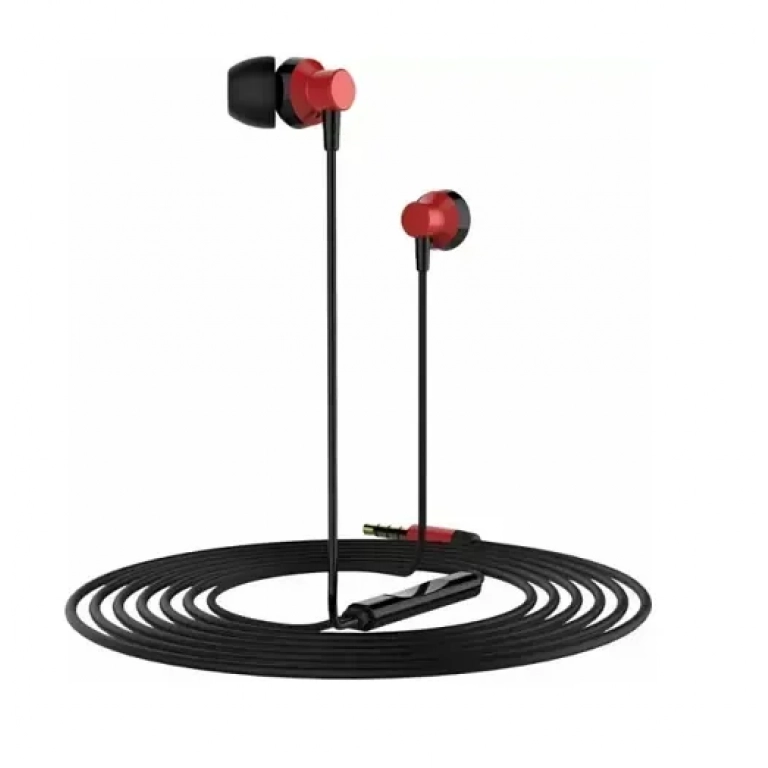 Remax RM-512 In-ear Handsfree με Βύσμα 3.5mm Κόκκινο