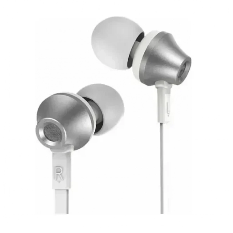Remax RM-610D In-ear Handsfree με Βύσμα 3.5mm Ασημί