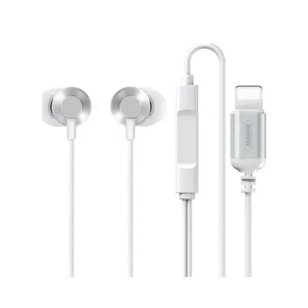 Remax RM-512i In-ear Handsfree με Βύσμα Lightning Ασημί
