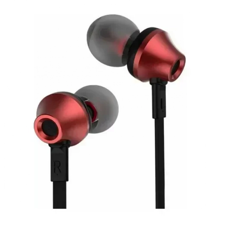 Remax RM-610D In-ear Handsfree με Βύσμα 3.5mm Κόκκινο