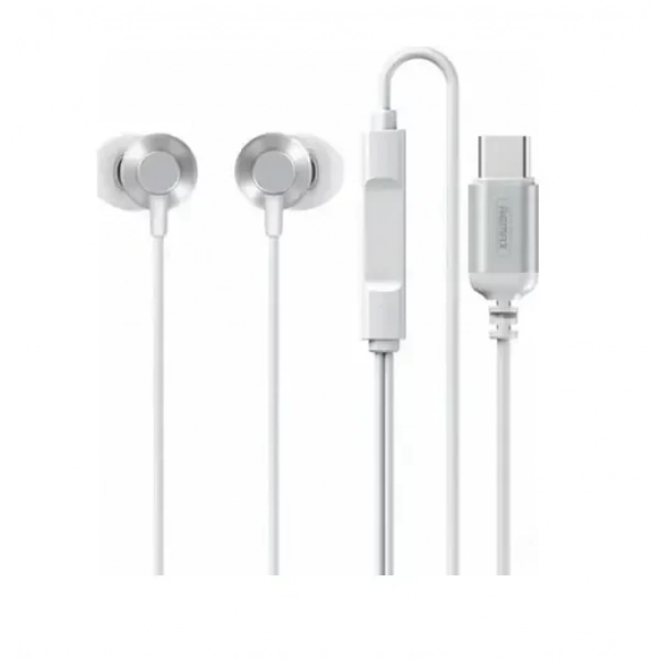 Remax RM-512a In-ear Handsfree με Βύσμα USB-C Λευκό