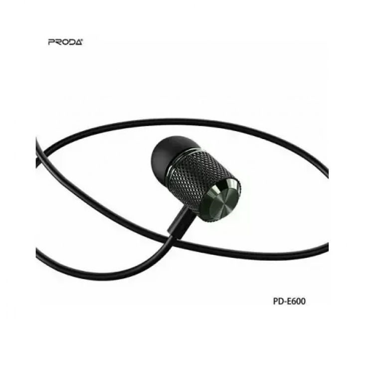 Remax Proda PD-E600 In-ear Handsfree με Βύσμα 3.5mm Μαύρο