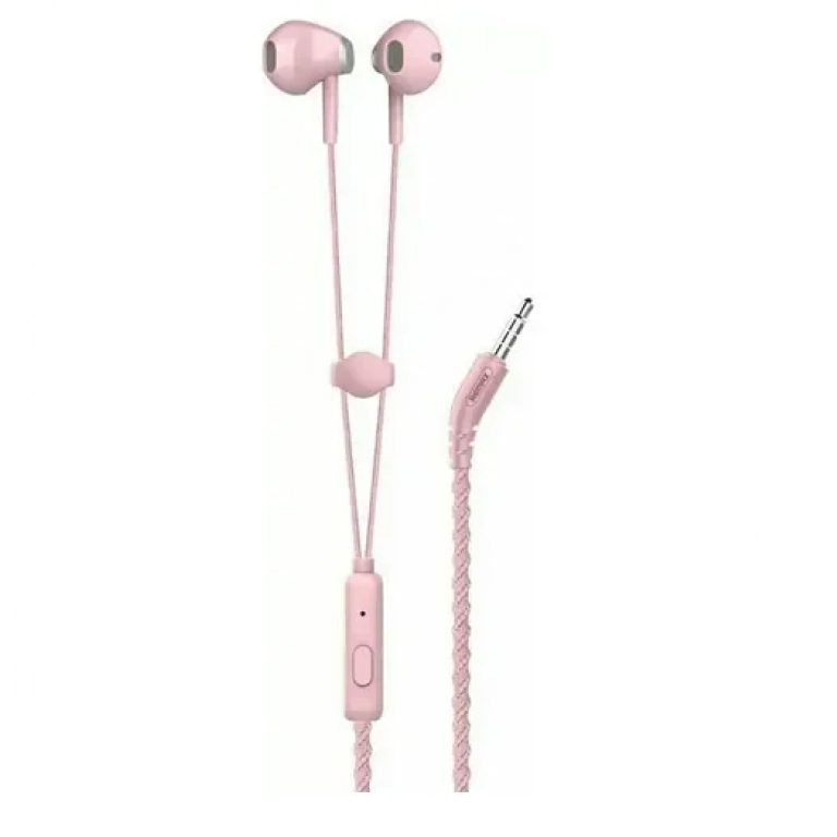 Remax RM-330 In-ear Handsfree με Βύσμα 3.5mm Ροζ