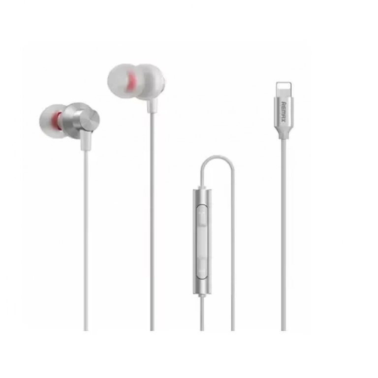 Remax RM-560i In-ear Handsfree με Βύσμα Lightning Λευκό