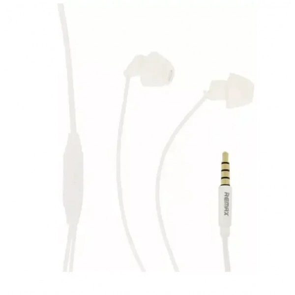 Remax RM-208 In-ear Handsfree με Βύσμα 3.5mm Λευκό