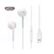 Remax Lightning Wired Headset RW-L03 In-ear Handsfree με Βύσμα Lightning Λευκό