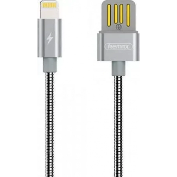 Remax Braided USB to Lightning Cable Silver 1m (Serpent)