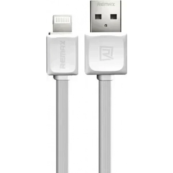 Remax Flat USB to Lightning Cable Λευκό 1m (Fast)