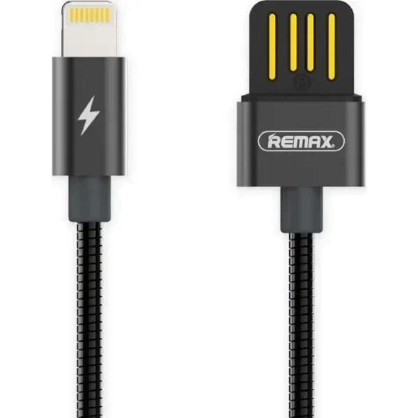 Remax Braided USB to Lightning Cable Μαύρο 1m (Serpent)
