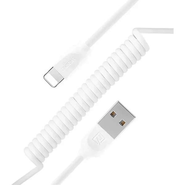 Remax Spiral USB to Lightning Cable Λευκό 1m (Radiance Pro)