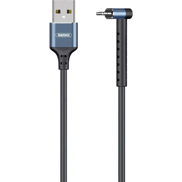 Remax Angle (90°) / Regular USB to Lightning Cable Μαύρο 1m (RC-100)