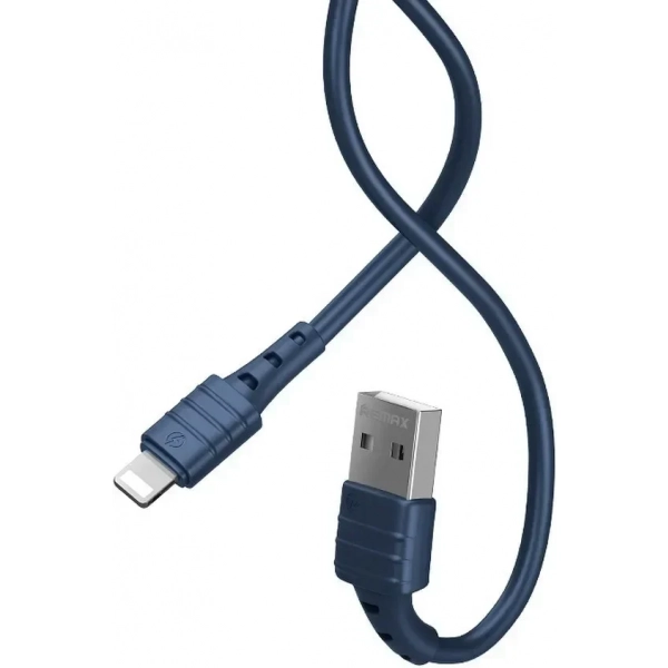 REMAX cable USB to iPhone Lightning 8-pin Skin-Friendly 2,4A RC-179i blue