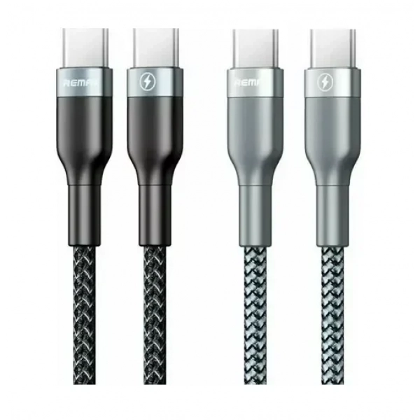 Remax Sury 2 Braided USB 3.0 Cable USB-C male - USB-C male Μαύρο 1m (RC-010)