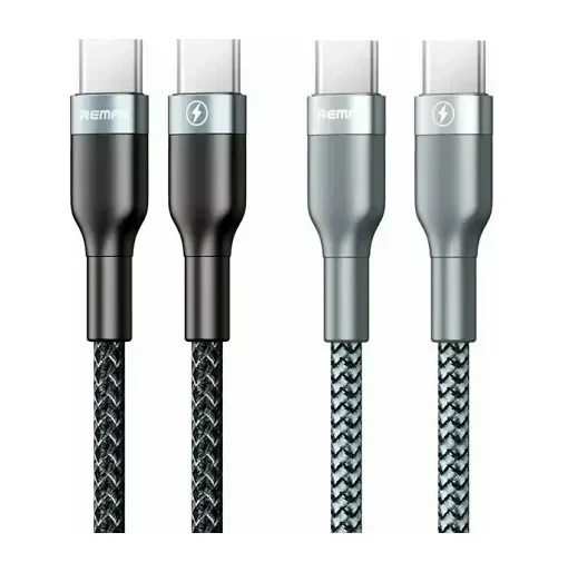 Remax Sury 2 Braided Usb 3.0 Cable Usb-C Male - Usb-C Male Μαύρο 1M (Rc-010)