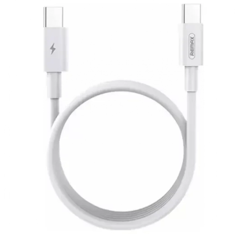Remax USB 2.0 Cable USB-C male – USB-C male Λευκό 2m (RC-183c)