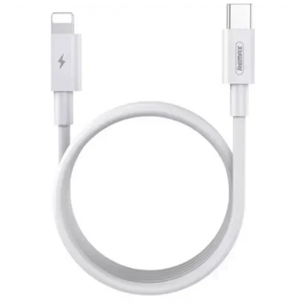 Remax RC-175i USB 2.0 Cable USB-C male – Lightning Λευκό 1m