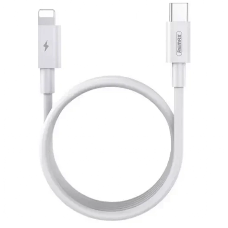 Remax RC-175i USB 2.0 Cable USB-C male – Lightning Λευκό 1m
