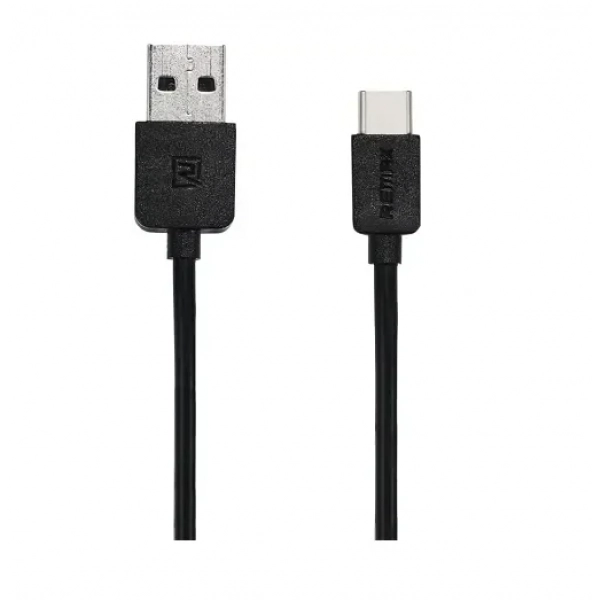 Remax Regular USB 2.0 Cable USB-C male – USB-A male Μαύρο 1m (RC-006a)
