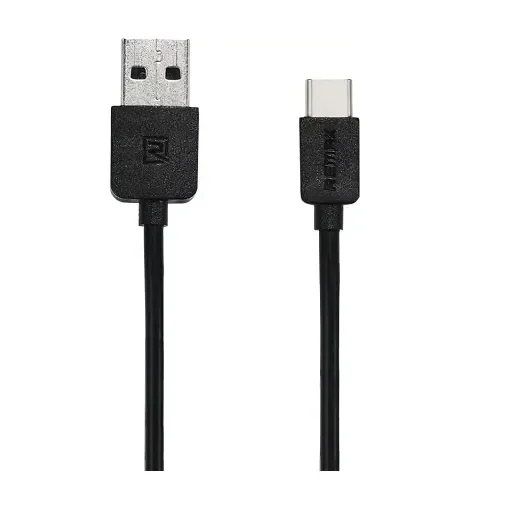 Remax Regular Usb 2.0 Cable Usb-C Male - Usb-A Male Μαύρο 1M (Rc-006A)