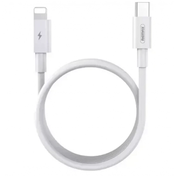 Remax RC-183I USB 2.0 Cable USB-C male – Lightning Λευκό 2m (11571)