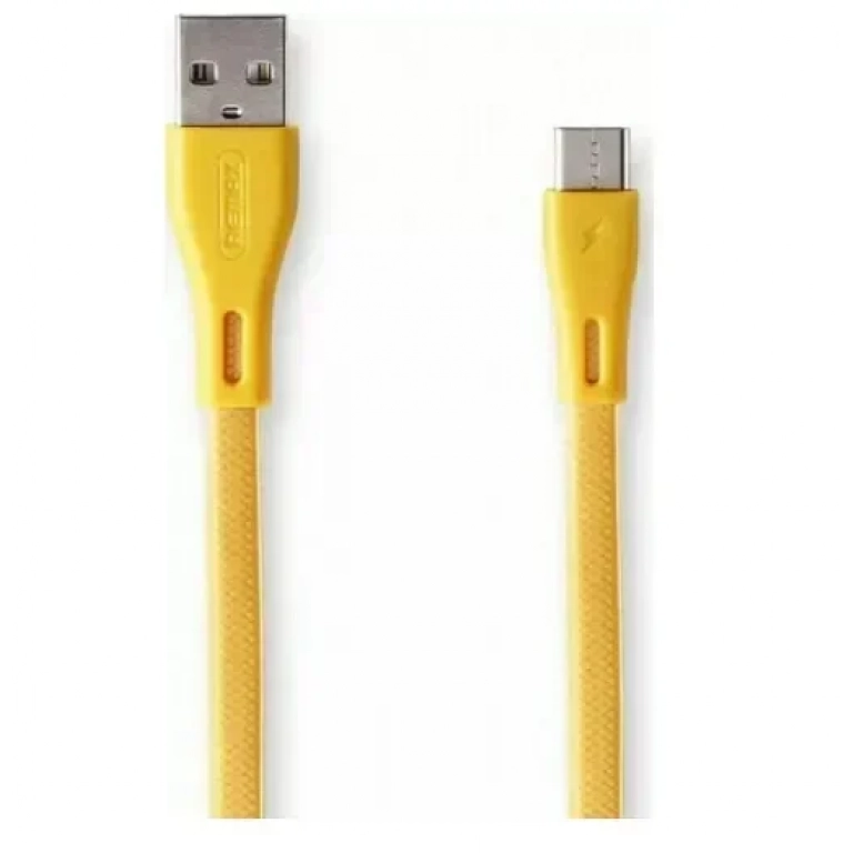 Remax Regular USB 2.0 Cable USB-C male – USB-A male Κίτρινο 1m (Full Speed Pro)