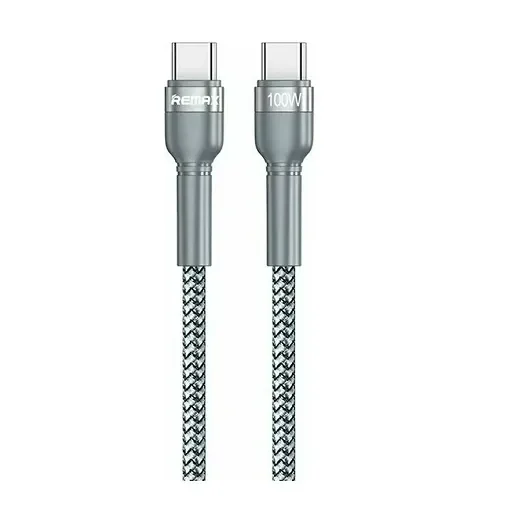 Remax Jany Rc-172 Braided Usb 2.0 Cable Usb-C Male - Usb-C Male Λευκό 1M