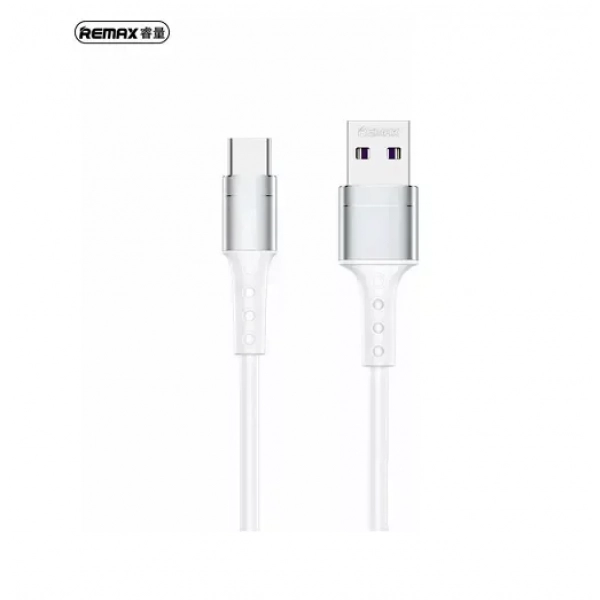 Remax RC-198a Braided USB 2.0 Cable USB-C male – USB-A male Λευκό 1m