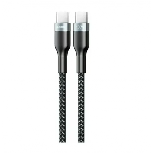 Remax Sury 2 RC-174c Braided USB 2.0 Cable USB-C male – USB-C male Μαύρο 1m
