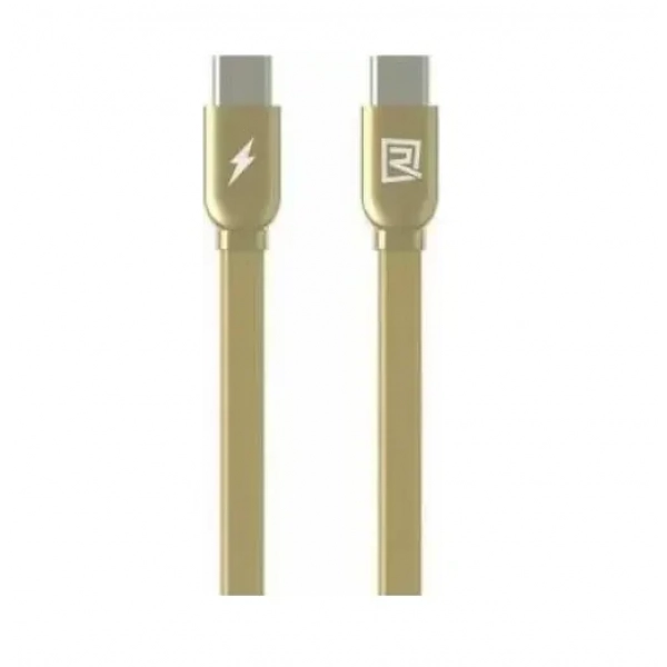 Remax Flat USB 3.1 Cable USB-C male - USB-C male Χρυσό 1m (Style 02)